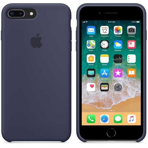 Чехол LUX Silicone Case для Iphone 8 Plus Midnight Blue